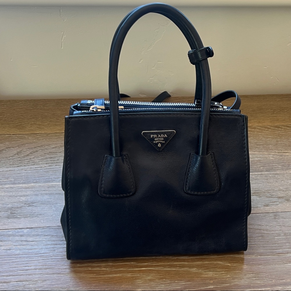 Prada Báltico Glace’calf double pocket purse B2625M